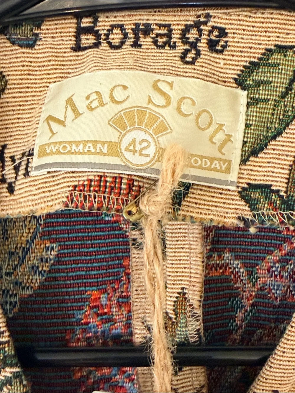 1990s Botanical Mint Condition Tapestry Blazer - Picture 5 of 14